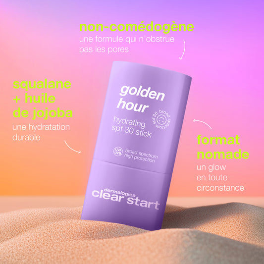 golden hour hydrating spf 30 stick | stick solaire spf 30 hydratant + illuminateur
