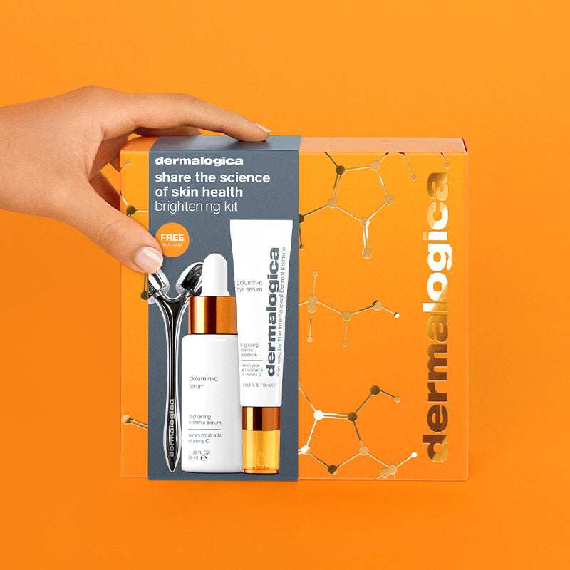 Brightening kit | coffret duo vitamine C + roller massant peau lumineuse