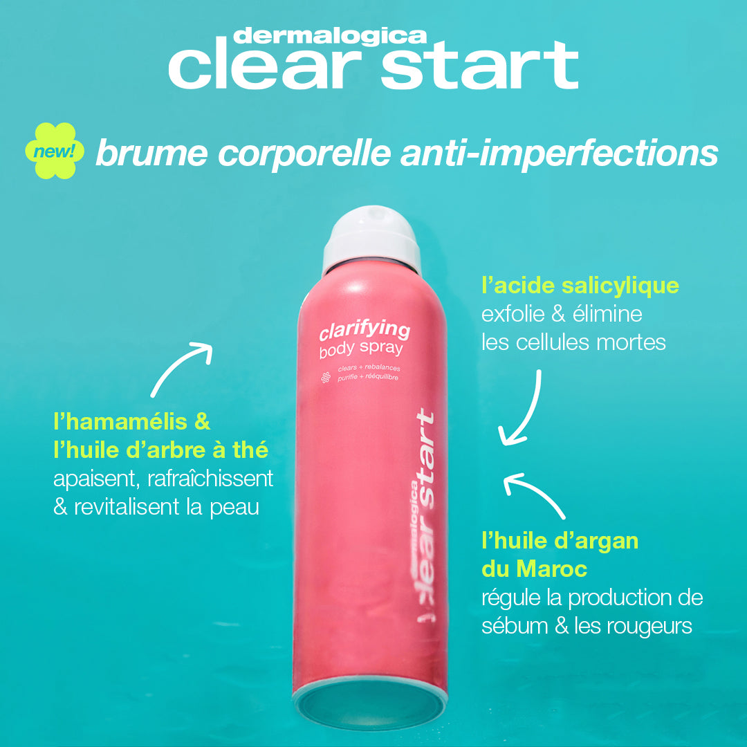 clarifying body spray | brume corporelle anti-imperfections purifiante