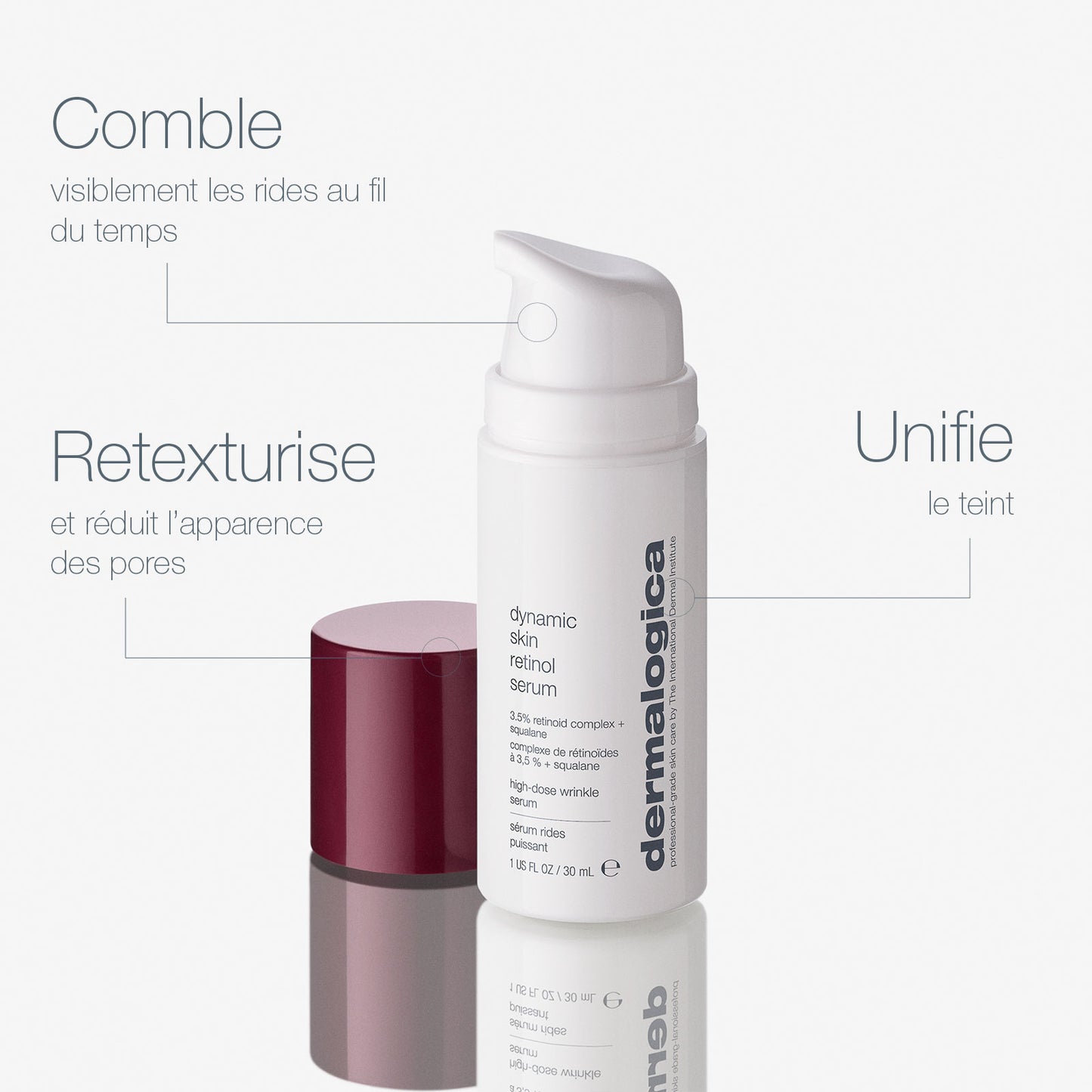 Routine duo peau ferme et lisse | dynamic skin retinol serum 3,5%+ dynamic skin recovery SPF50