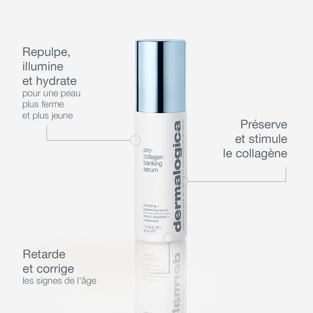 duo hydratant anti-âge | pro collagen banking serum + dynamic skin recovery spf50