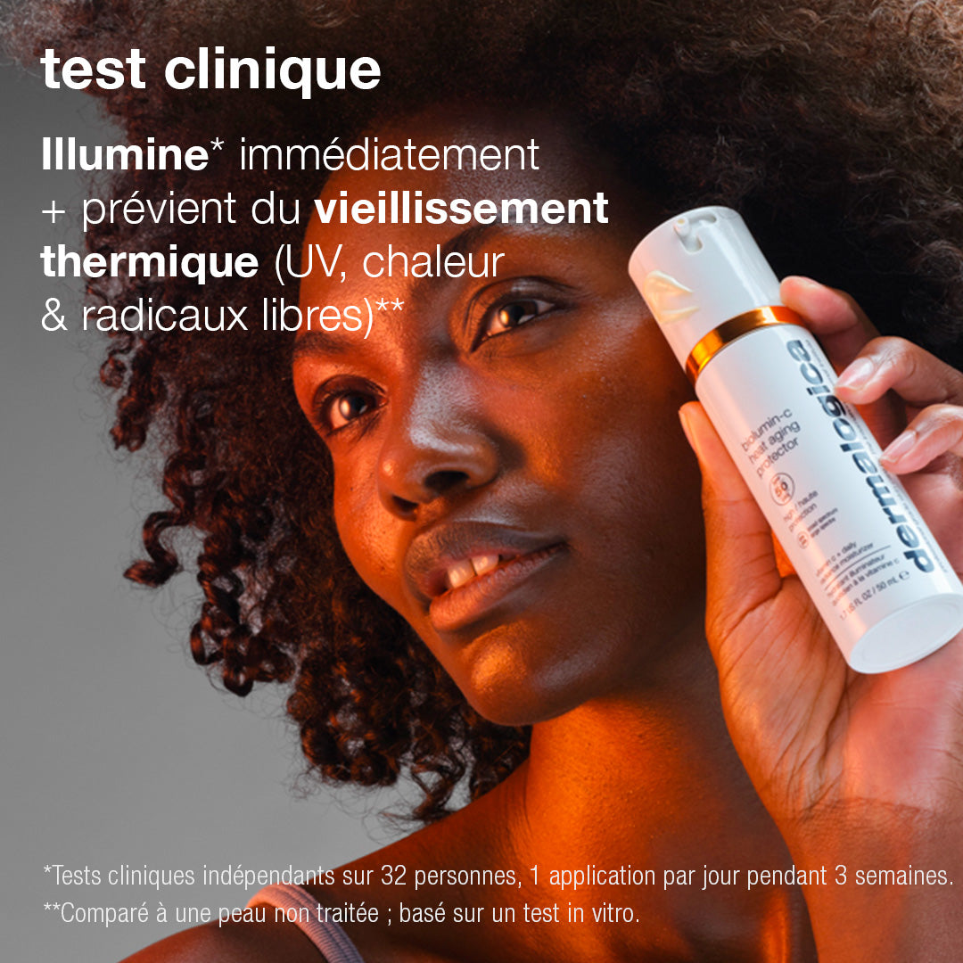 biolumin-c heat aging protector spf 50 | hydratant éclat protecteur à la vitamine c