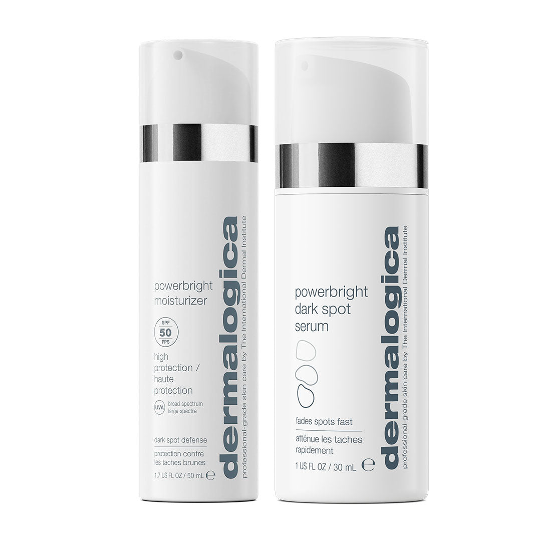 duo anti-taches pigmentaires | powerbright dark spot serum + powerbright moisturizer SPF50