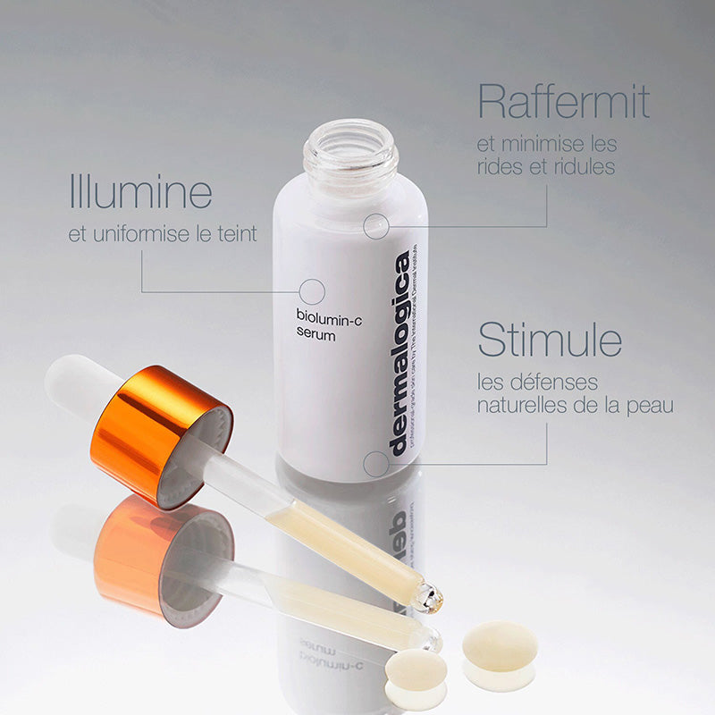 routine éclat | biolumin-c serum + daily milkfoliant