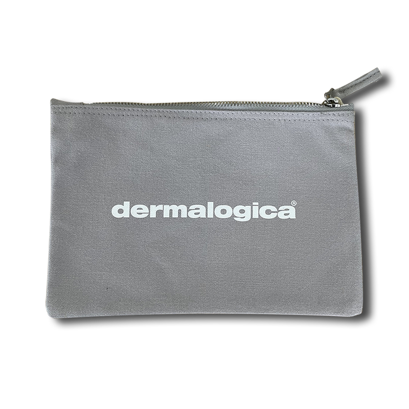 offert : trousse Dermalogica grise en coton bio