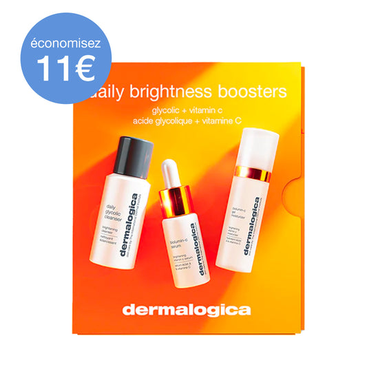 Coffret daily Brightness Boosters | trio essentiels boosters d’éclat