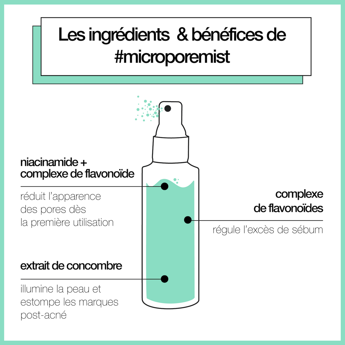 micro-pore mist | tonique purifiant réducteur de pores