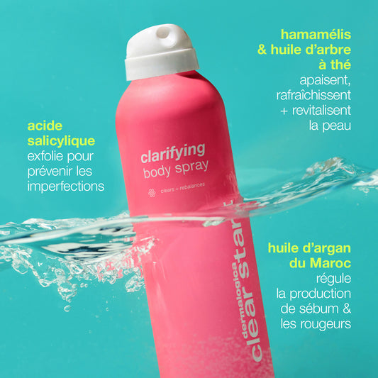 clarifying body spray | brume corporelle anti-imperfections purifiante