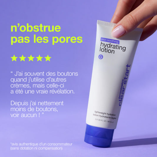 skin soothing hydrating lotion | hydratant apaisant des peaux sensibilisées et acnéiques