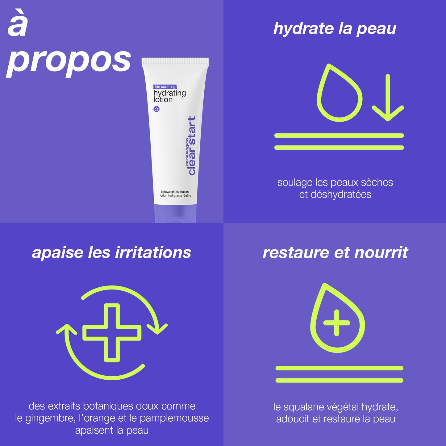 skin soothing hydrating lotion | hydratant apaisant des peaux sensibilisées et acnéiques