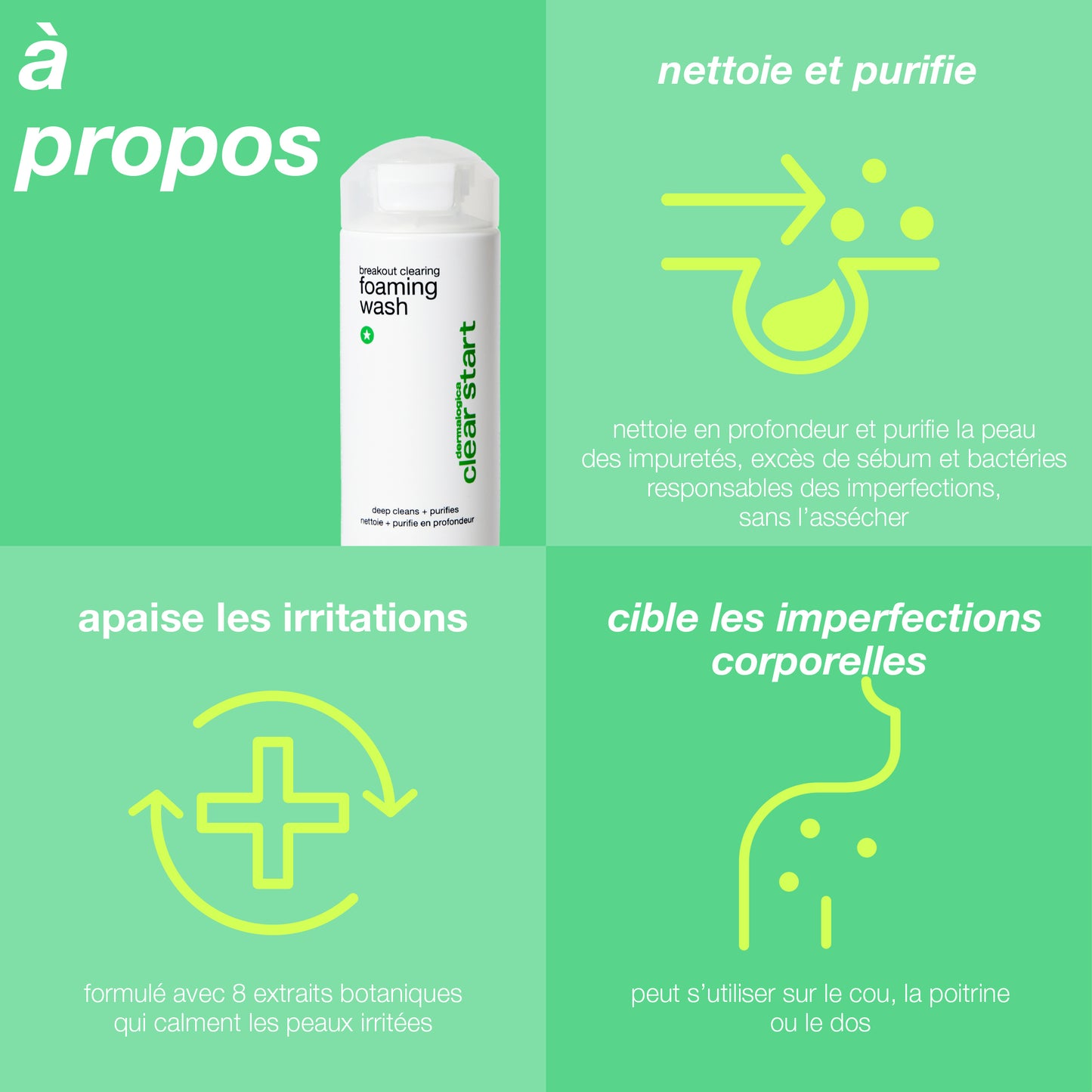 breakout clearing foaming wash | gel nettoyant anti-imperfections peaux jeunes