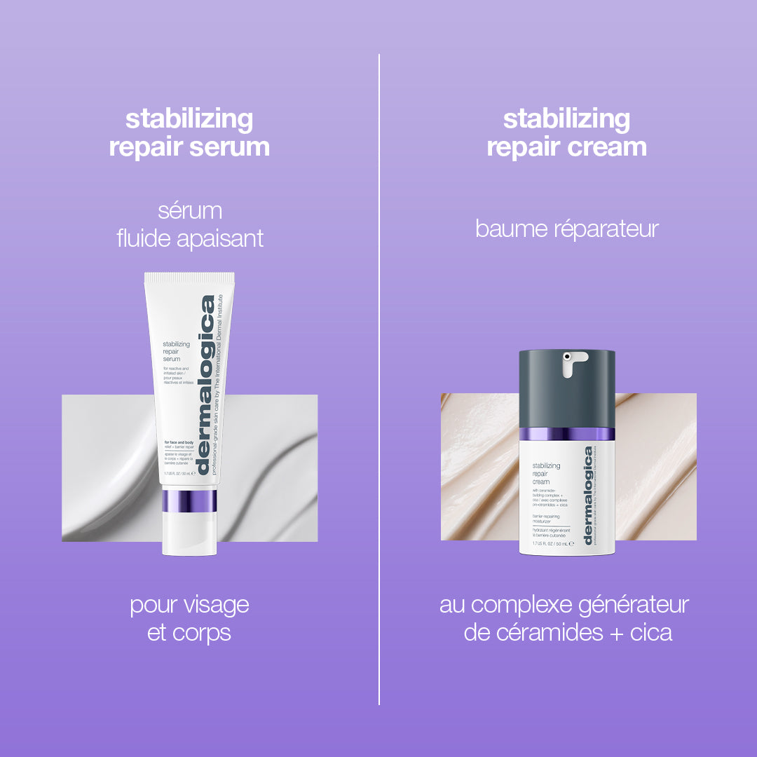 stabilizing repair serum | sérum apaisant visage & corps