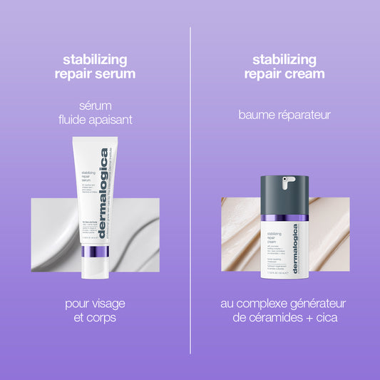 stabilizing repair serum | sérum apaisant visage & corps