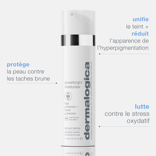 powerbright moisturizer spf 50 | hydratant anti-taches éclat SPF 50