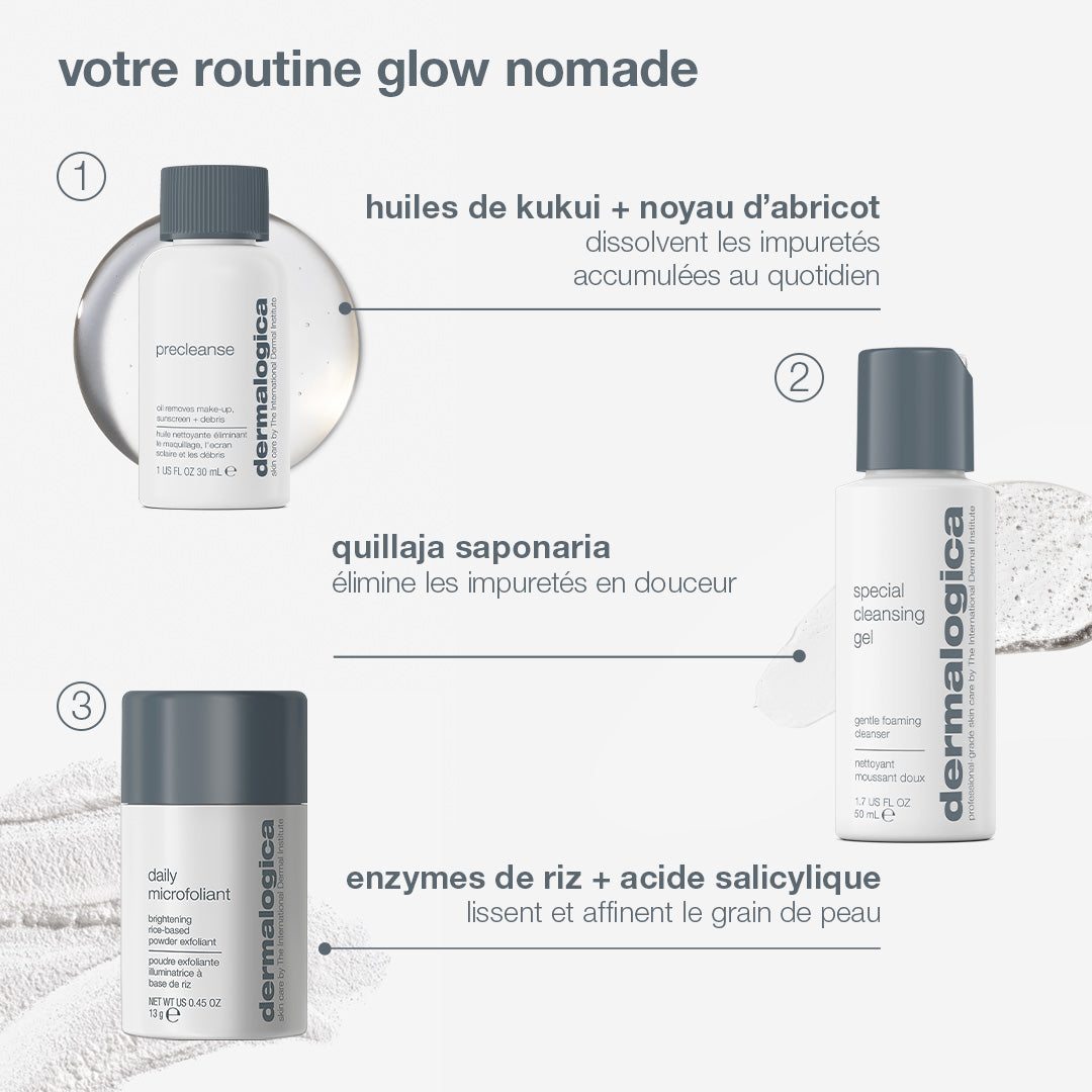coffret Glow On The Go | routine essentiels de voyage