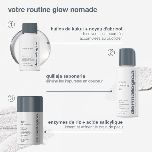 coffret Glow On The Go | routine essentiels de voyage
