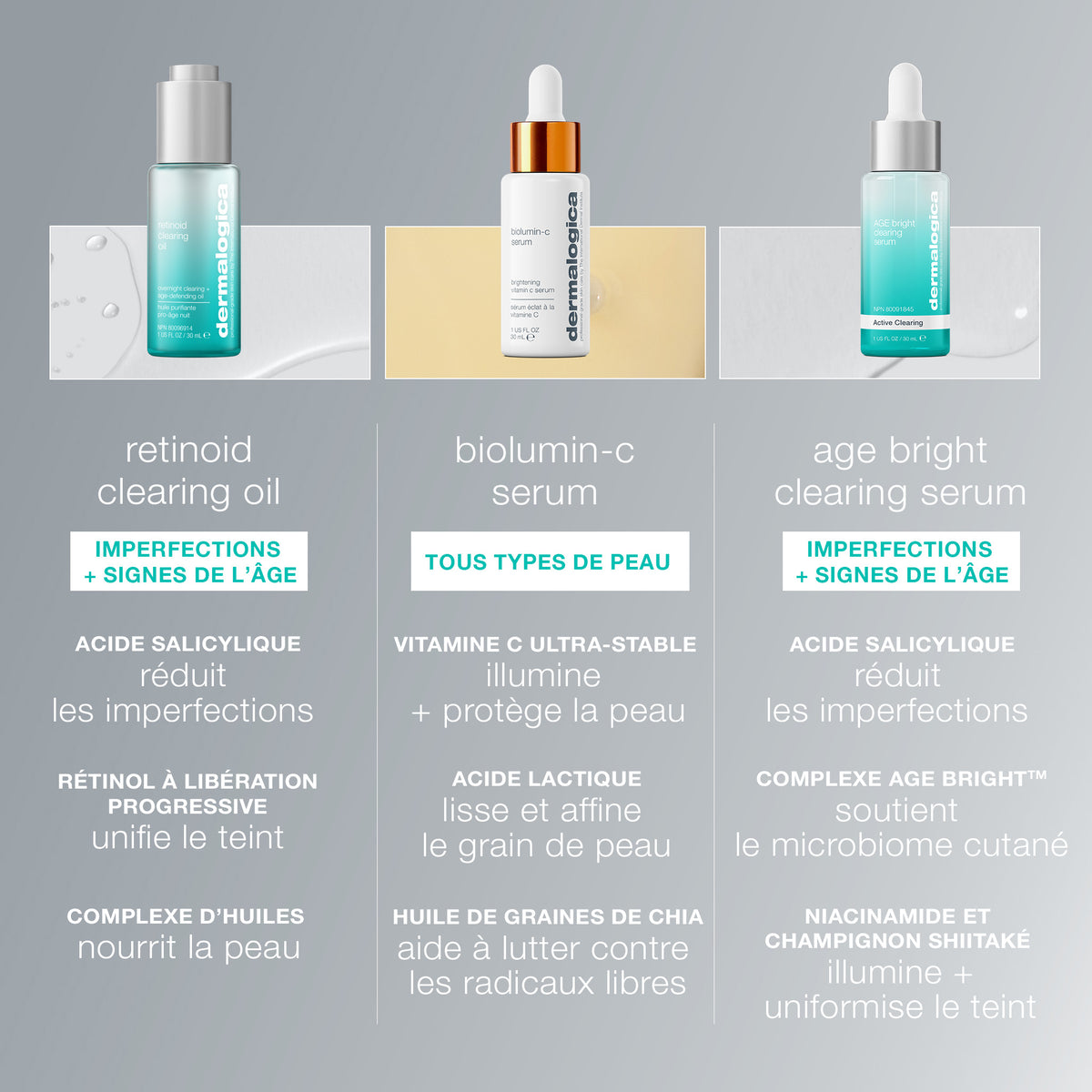 age bright clearing serum | sérum anti-imperfections à l'acide salicylique & niacinamide