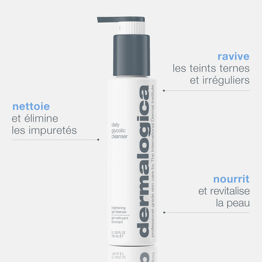 daily glycolic cleanser | nettoyant éclat à l’acide glycolique