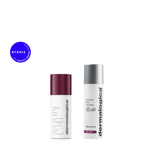 Routine duo peau ferme et lisse | dynamic skin retinol serum 3,5%+ dynamic skin recovery SPF50