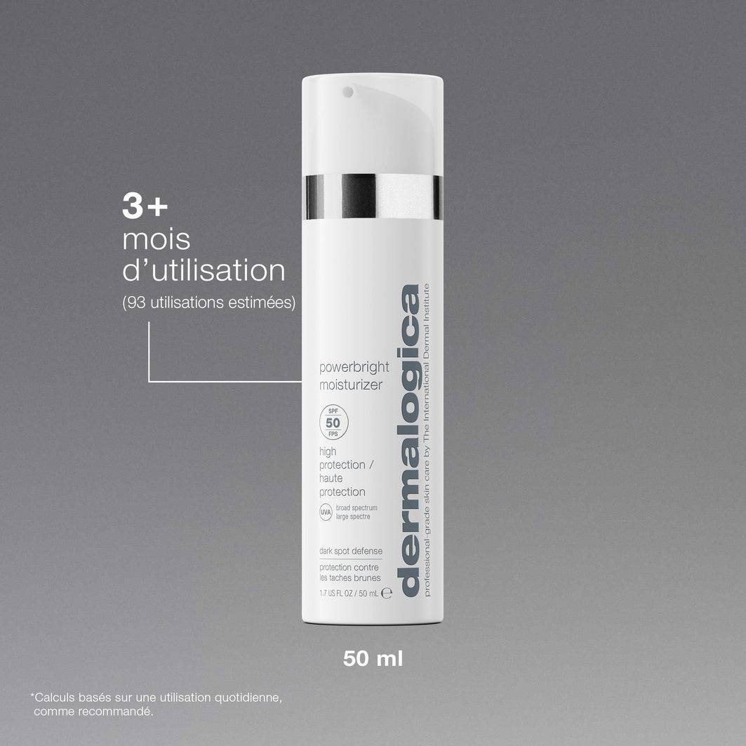 powerbright moisturizer spf 50 | hydratant anti-taches éclat SPF 50