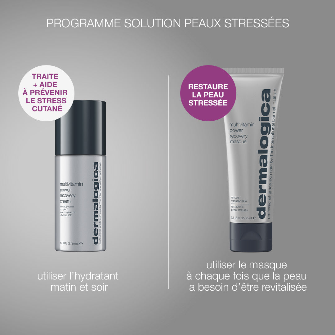 Coffret stressed skin recovery system | la solution peaux stressées