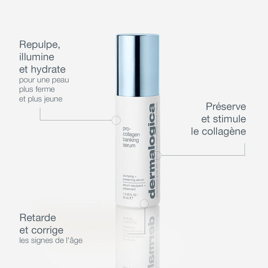 duo hydratant anti-âge | pro collagen banking serum + dynamic skin recovery spf50