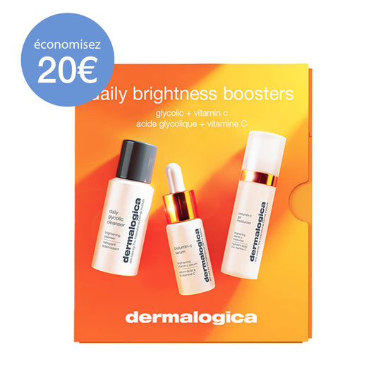 Coffret daily Brightness Boosters | trio essentiels boosters d’éclat