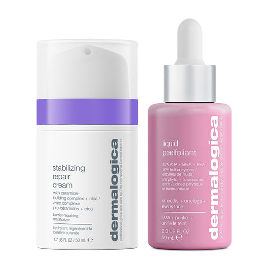 duo peeling à la maison | liquid peelfoliant + stabilizing repair