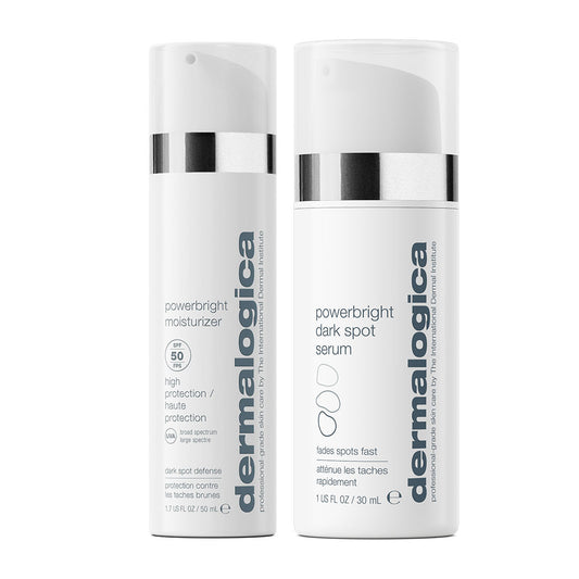 duo anti-taches pigmentaires | powerbright dark spot serum + powerbright moisturizer SPF50