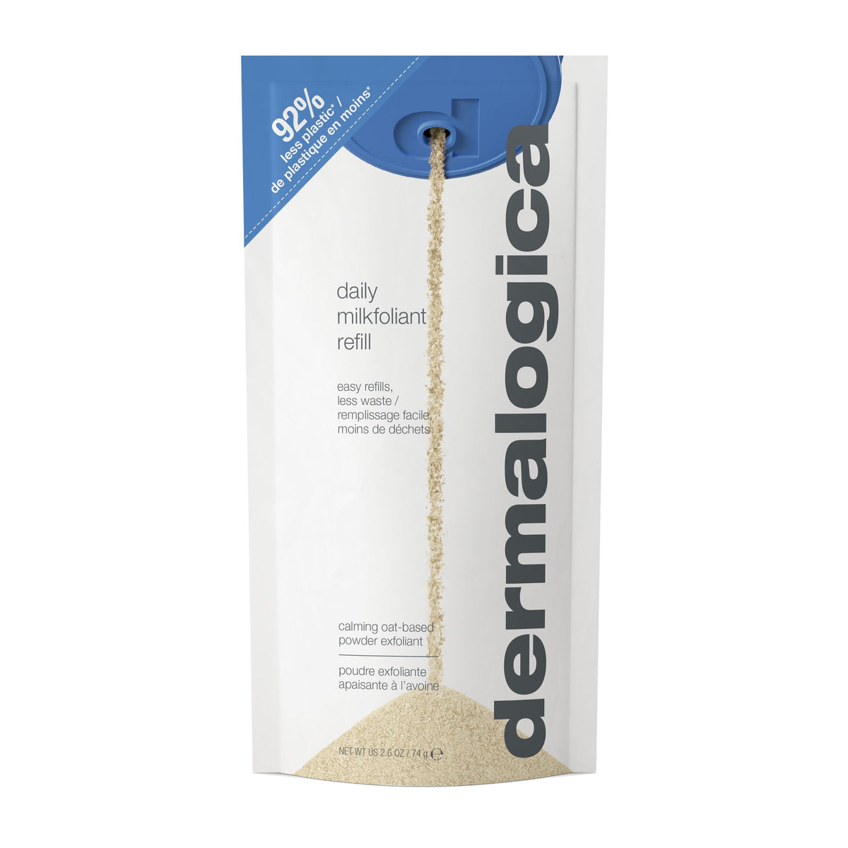 poudre exfoliante Daily Milkfoliant | Exfoliant visage doux apaisant quotidien peaux sensibles