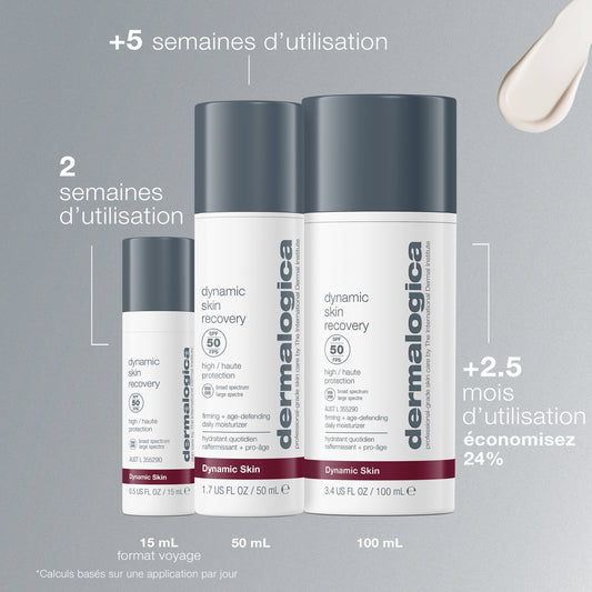 dynamic skin recovery spf 50 | hydratant raffermissant SPF50
