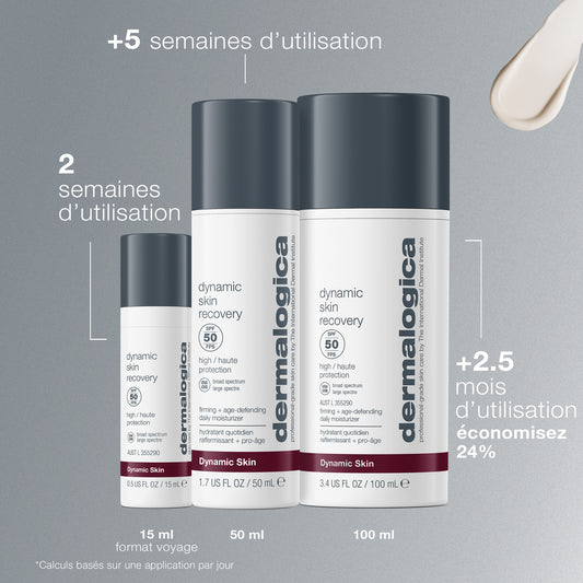 dynamic skin recovery spf 50 | hydratant raffermissant SPF50