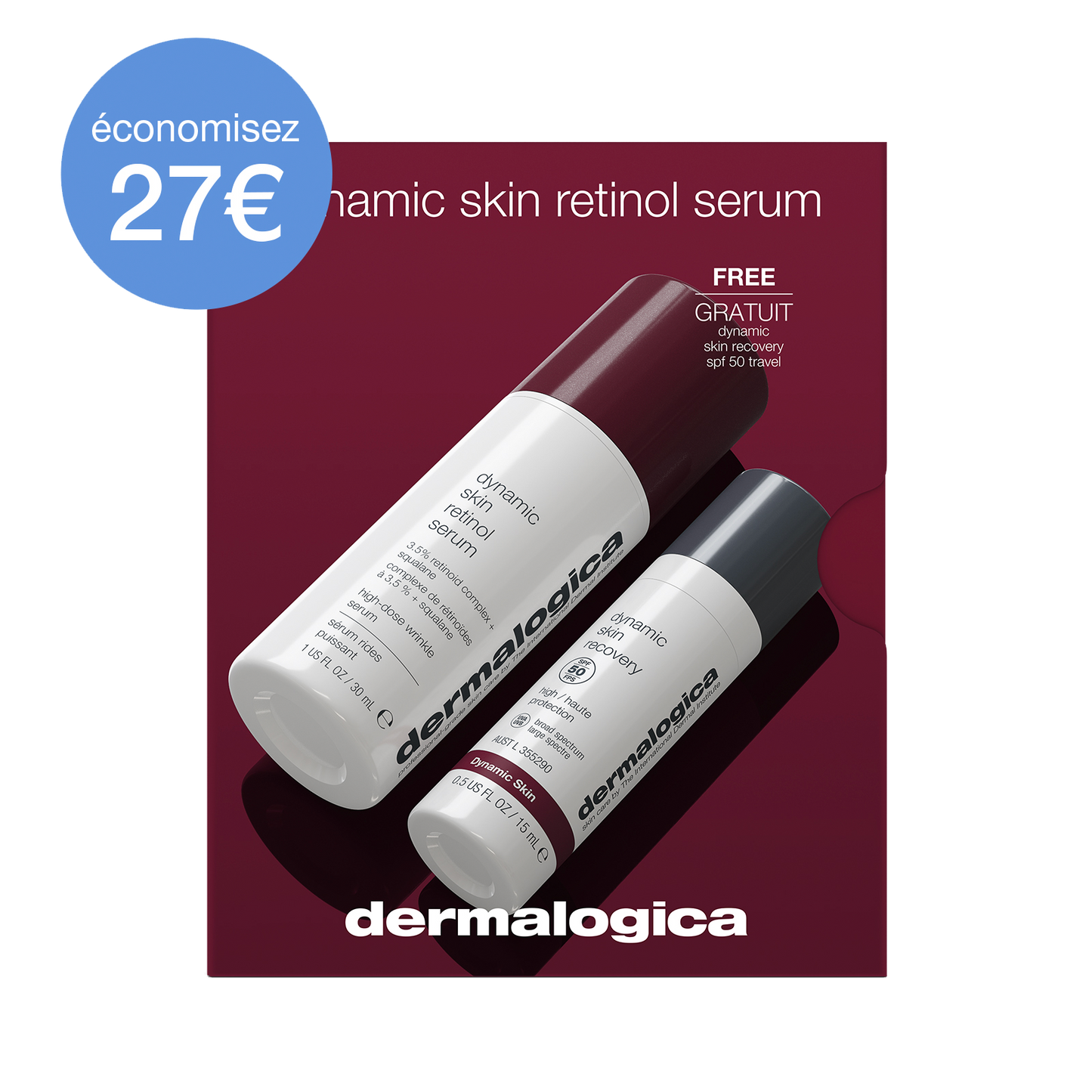 coffret duo dynamic defense retinol 3,5% | Dynamic skin recovery SPF 50 OFFERT