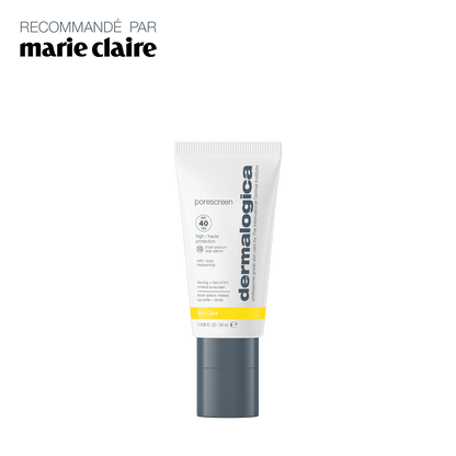 porescreen spf 40 | base de teint SPF40 réductrice de pores