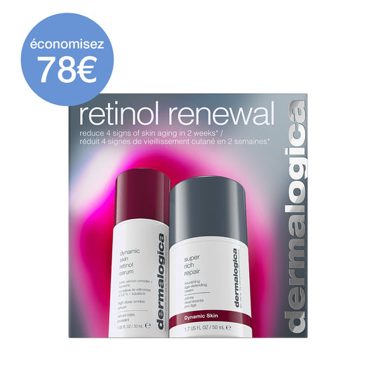 Coffret retinol renewal | duo retinol éclat et soin anti-âge