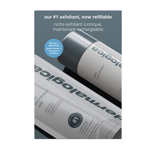 Coffret daily microfoliant + recharge | duo peau lisse et lumineuse