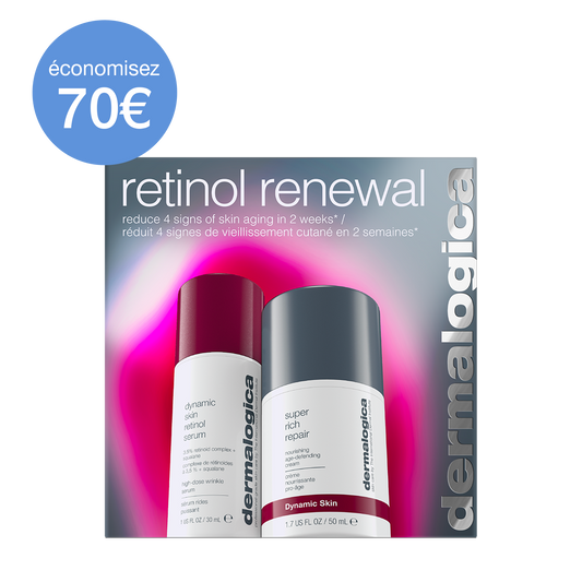 Coffret retinol renewal | duo retinol éclat et soin anti-âge