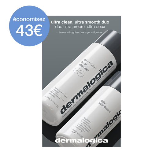 Coffret ultra clean, ultra smooth duo | coffret duo nettoyant et exfoliant