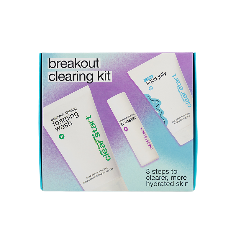 breakout clearing kit | trio anti-imperfections peaux jeunes