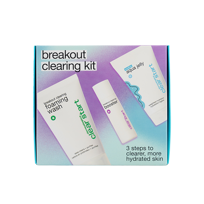 breakout clearing kit | trio anti-imperfections peaux jeunes