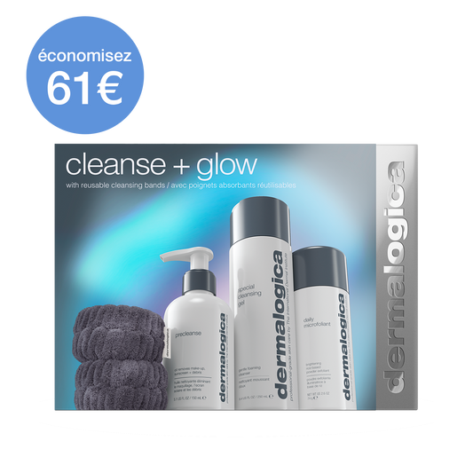 Coffret cleanse + glow | trio peau nette et radieuse