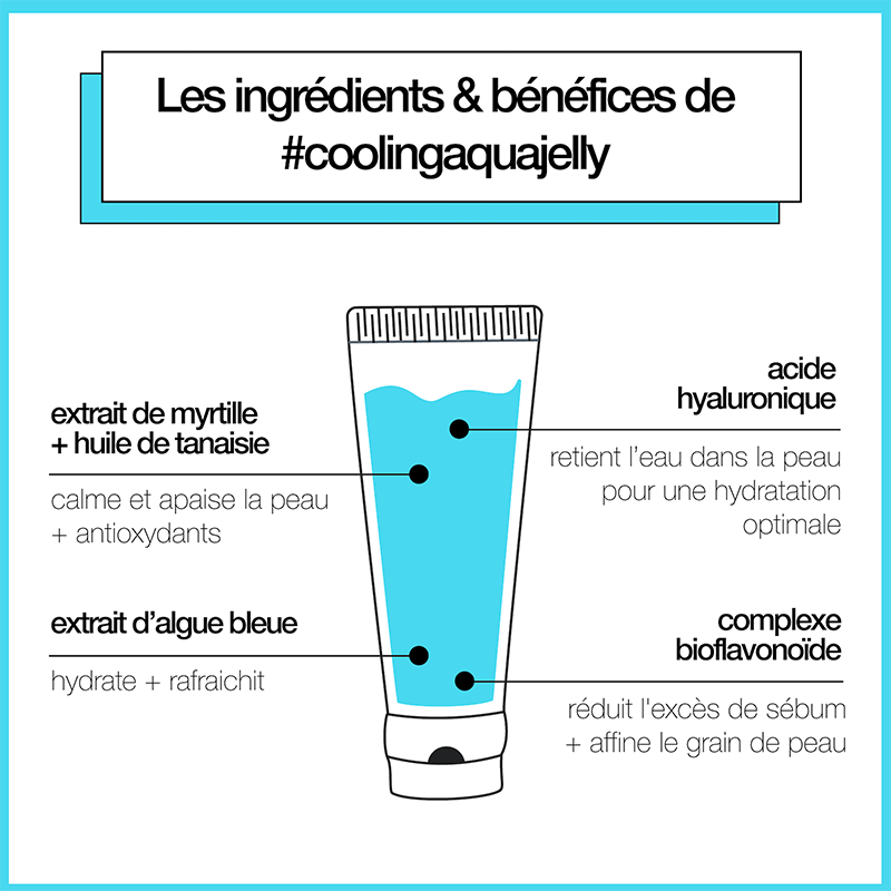 cooling aqua jelly | gelée fraîche hydratante équilibrante