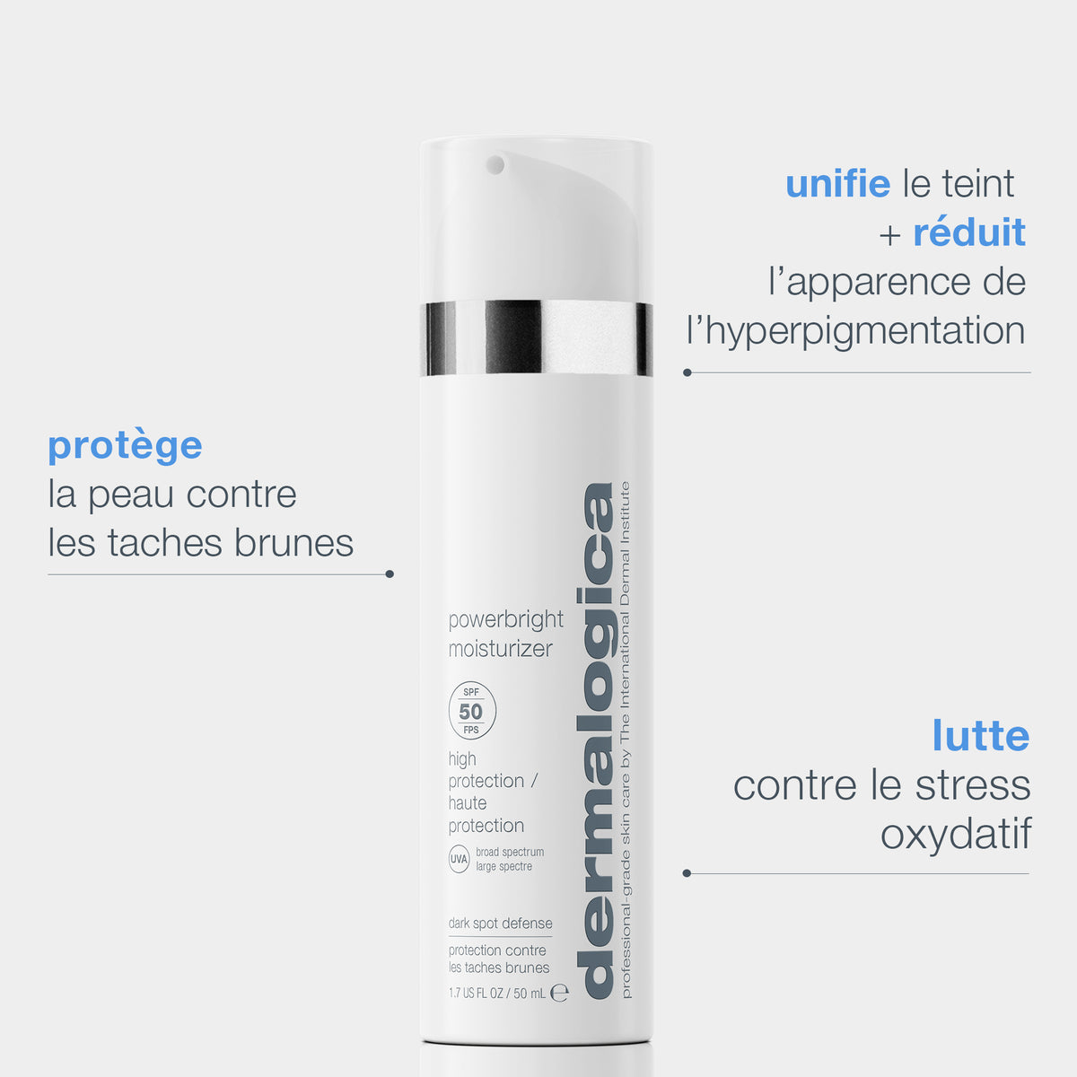 powerbright moisturizer spf 50 | hydratant anti-taches éclat SPF 50
