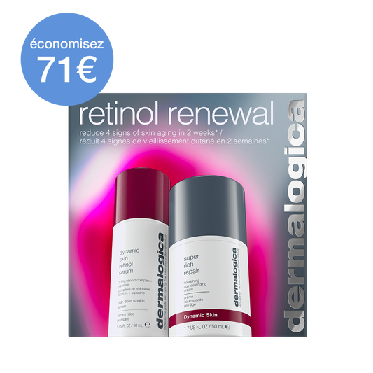 Coffret retinol renewal | duo retinol éclat et soin anti-âge