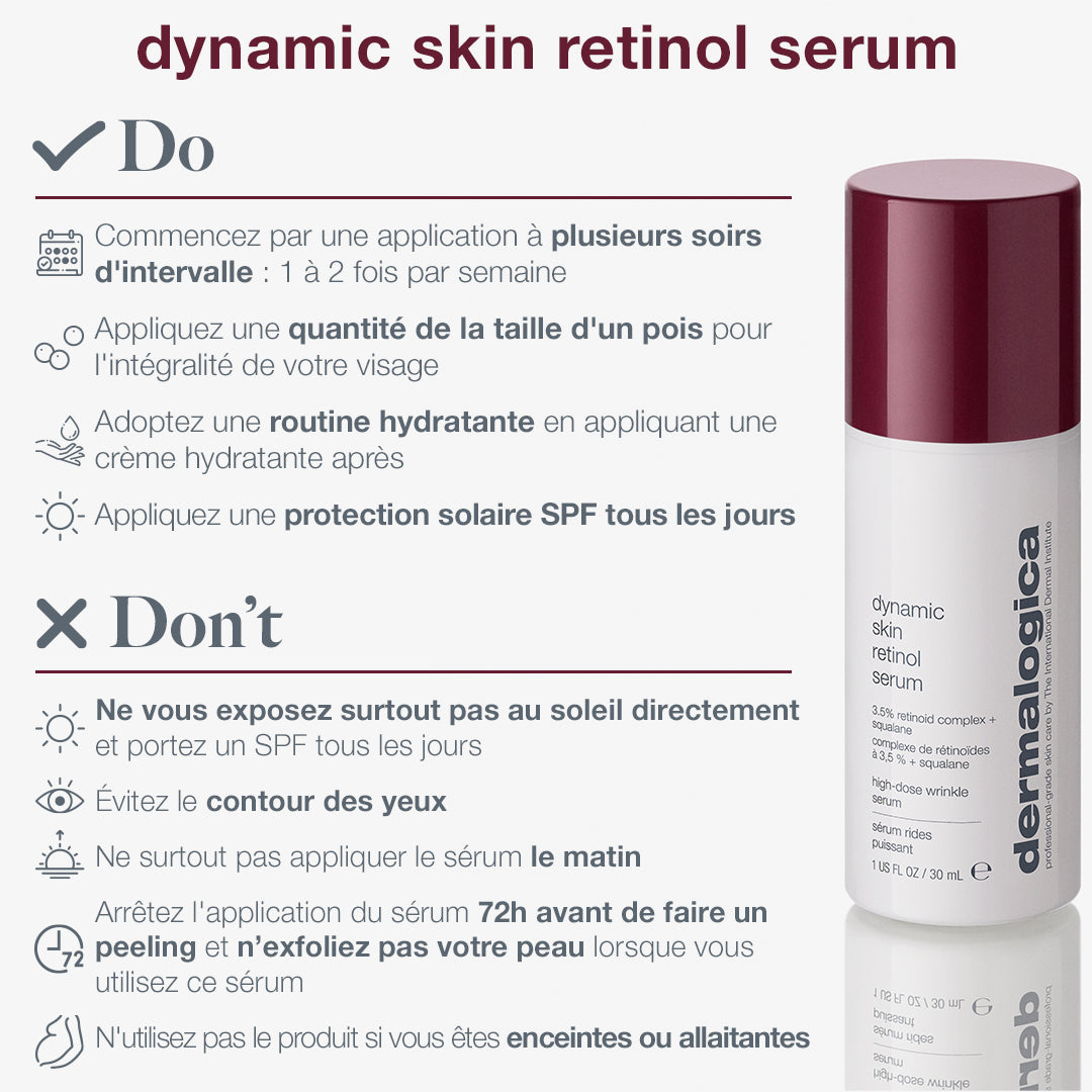 dynamic skin retinol serum 3,5% | sérum concentré au rétinol